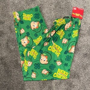 Lucky Brand Green Cartoon Pajama Pants